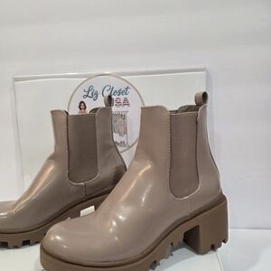 JustFab Taupe Ankle Boots